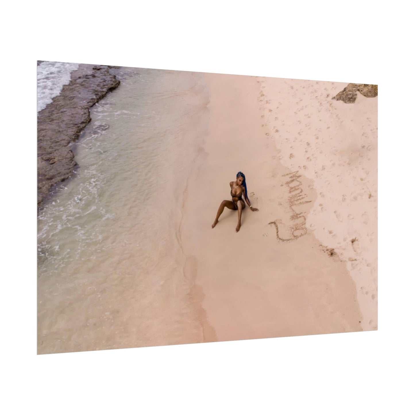 “Wave Written” – "STILL HER" Written in Sand Limited Edition Poster