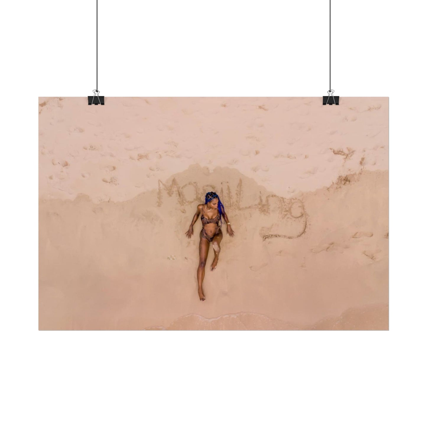 “Signed by the Tide” – "STILL HER" Written in Sand Limited Edition Poster