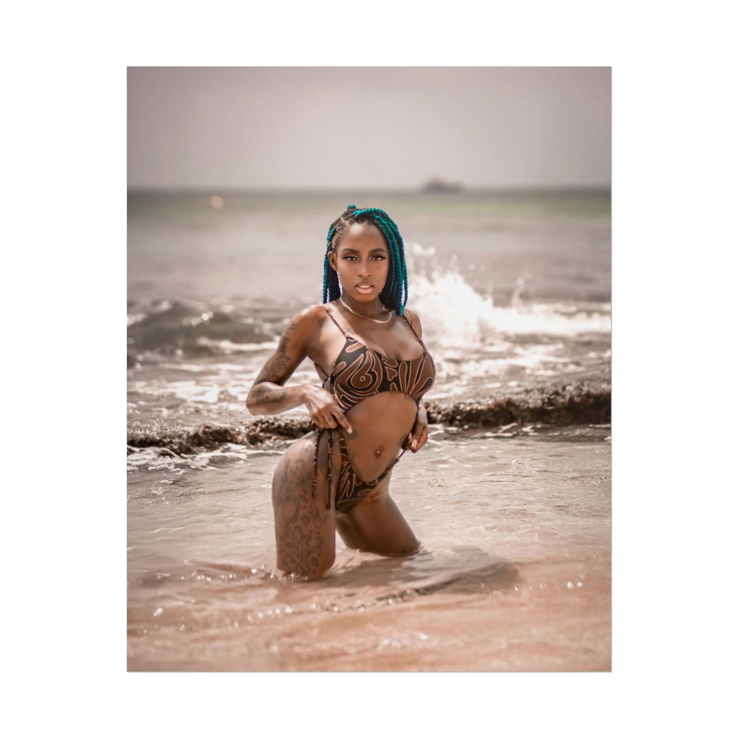 “Still Her” Ocean Wave Series – 'Golden Hour Glow' Limited Edition Poster