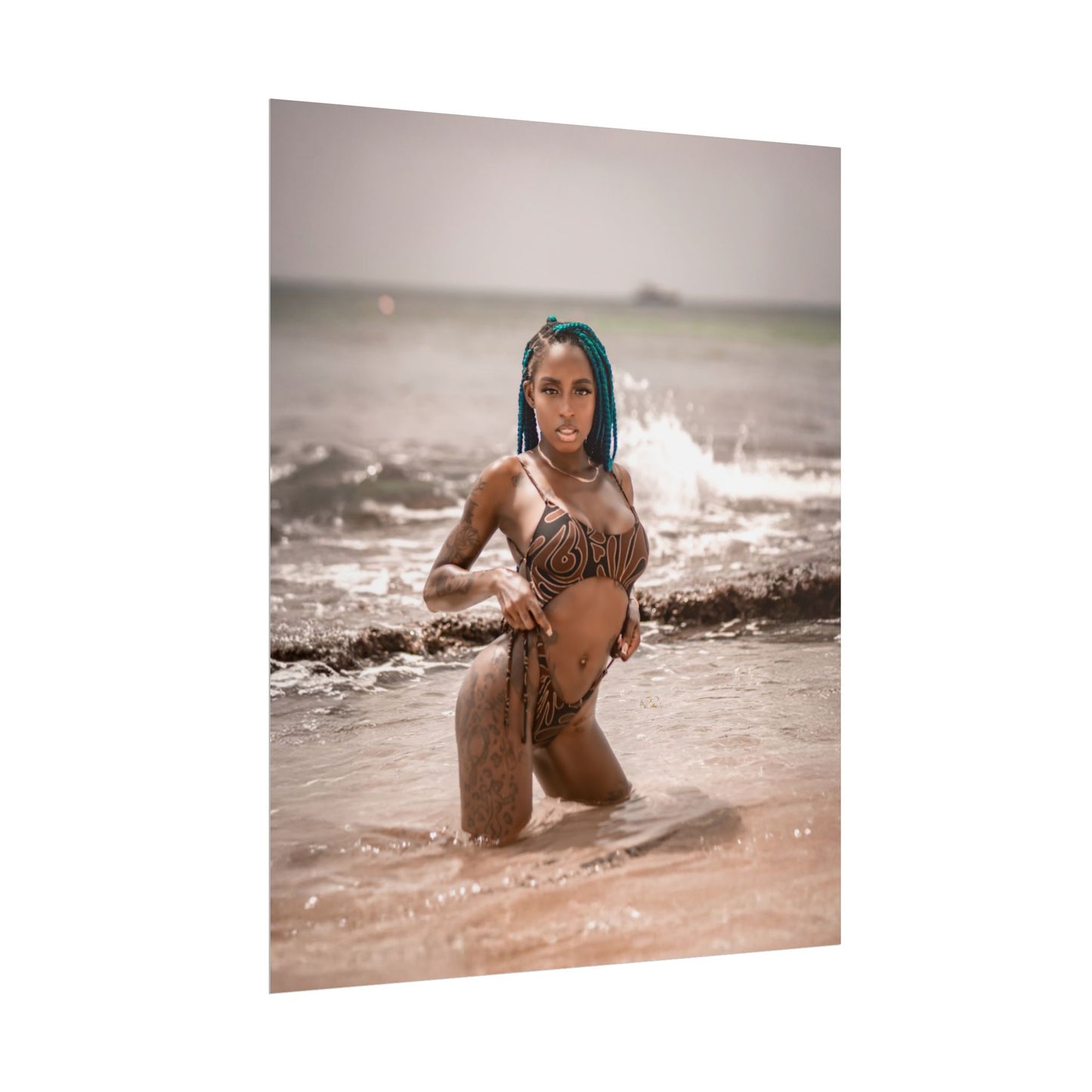 “Still Her” Ocean Wave Series – 'Golden Hour Glow' Limited Edition Poster