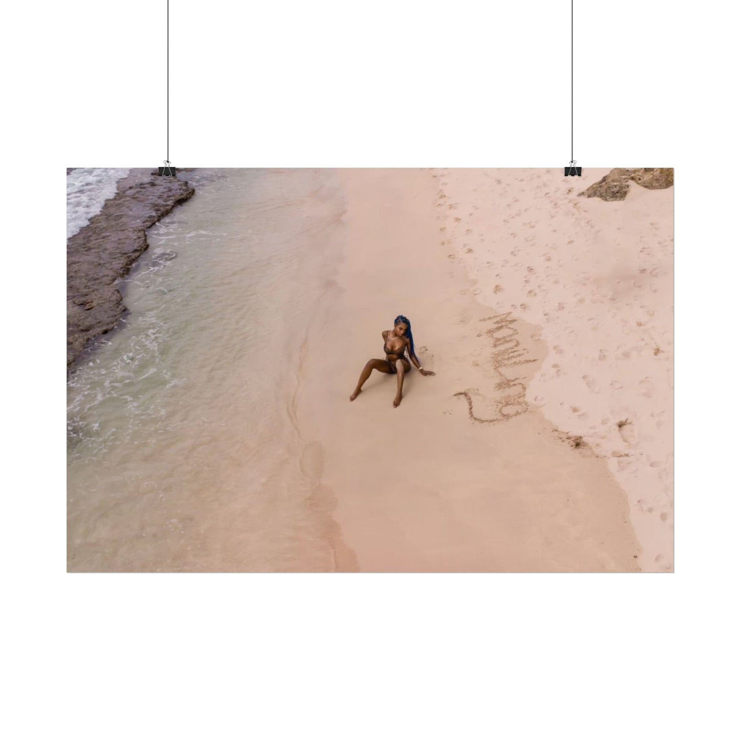 “Wave Written” – "STILL HER" Written in Sand Limited Edition Poster