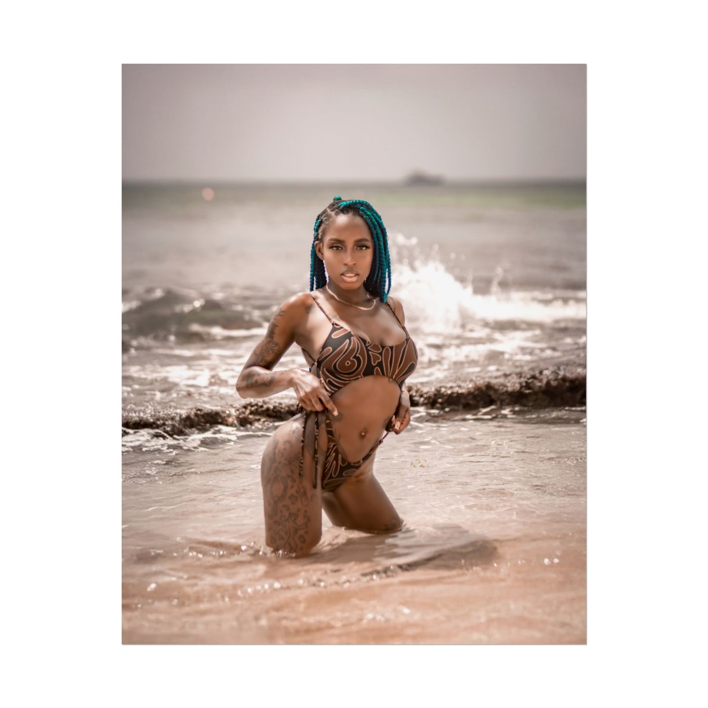 “Still Her” Ocean Wave Series – 'Golden Hour Glow' Limited Edition Poster