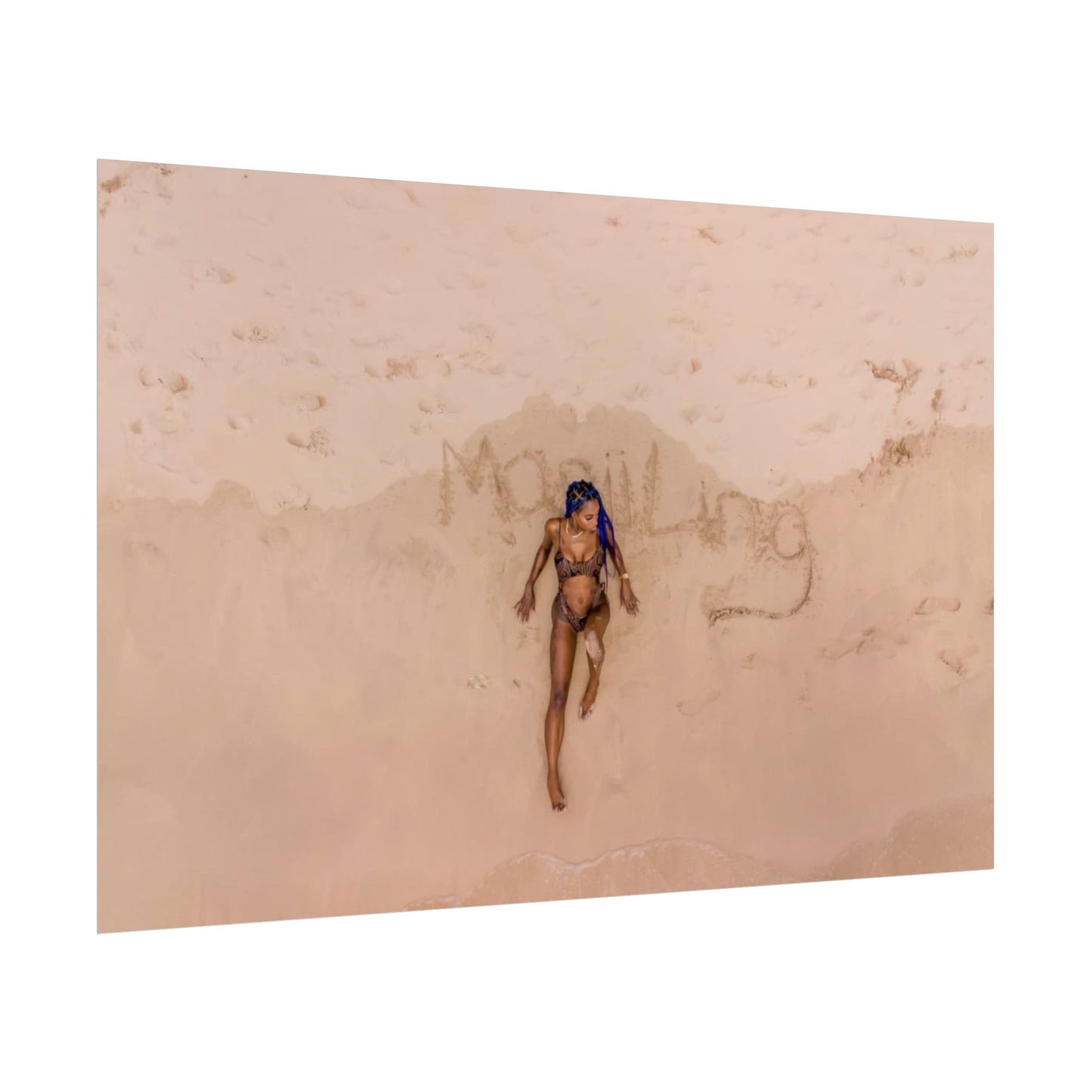 “Signed by the Tide” – "STILL HER" Written in Sand Limited Edition Poster