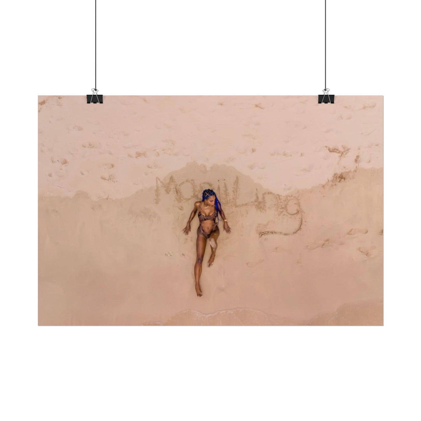 “Signed by the Tide” – "STILL HER" Written in Sand Limited Edition Poster